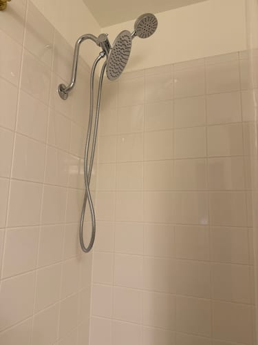 Customer photo review of 3-Spray Dual Shower Head Set