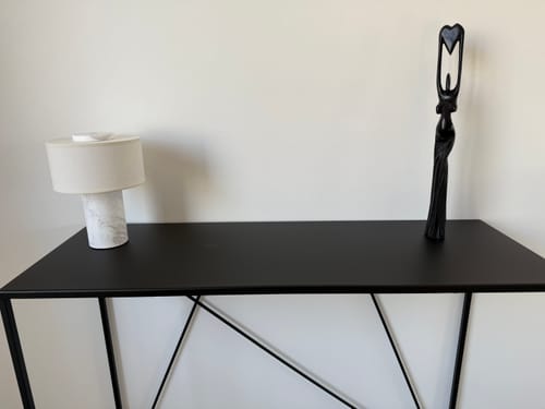 Louise N. review of Auríe Portable Lamp | White Marble & Linen image 1 out of 1