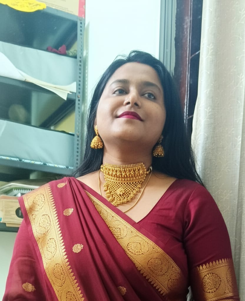 Customer photo review of Flower on mesh design gold plated rajputi choker set with leaf design and ghunghru hangings