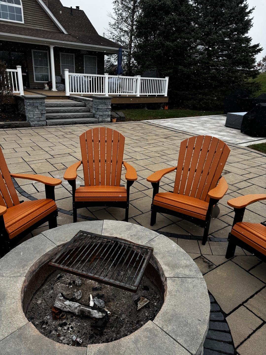 Customer photo review of Set of 4 Adirondack Chairs Original King Size