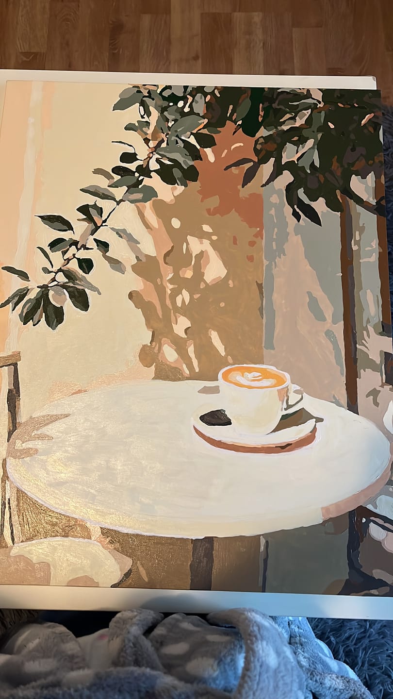 Customer photo review of Malen nach Zahlen - Morgenkaffee