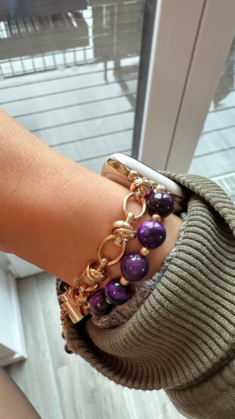 Customer photo review of Apple Watch Metallarmband "Perl"