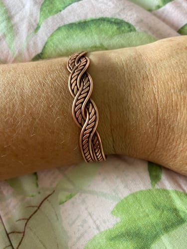 Customer photo review of Braid / Magnetic / Copper Bracelet