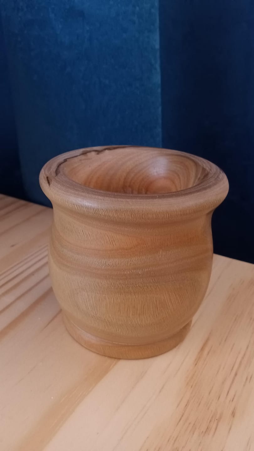 Customer photo review of Lignum Vitae Wooden Mate Cup
