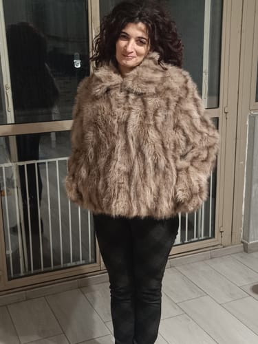 Customer photo review of Eco Pelliccia Savana con zip - chiara