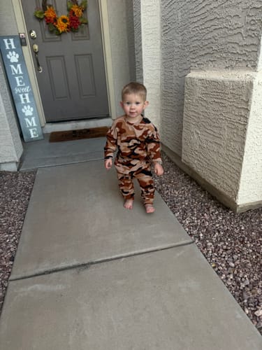 Customer photo review of Organic Ribbed Set in Ranger