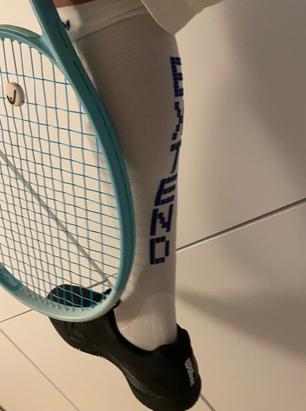 Customer photo review of eXtend High – Kompressiosukat – Valkoinen