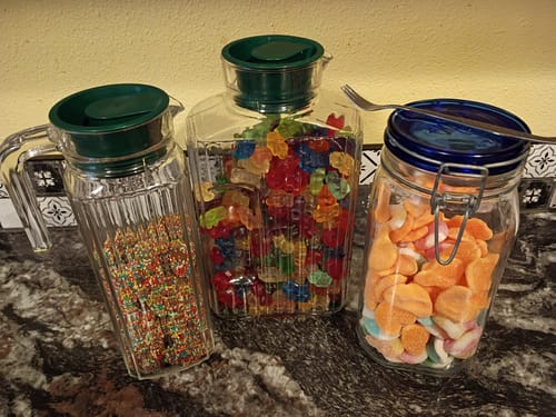 Customer photo review of Assorted 12 Flavor Gummy Bears - 5LB