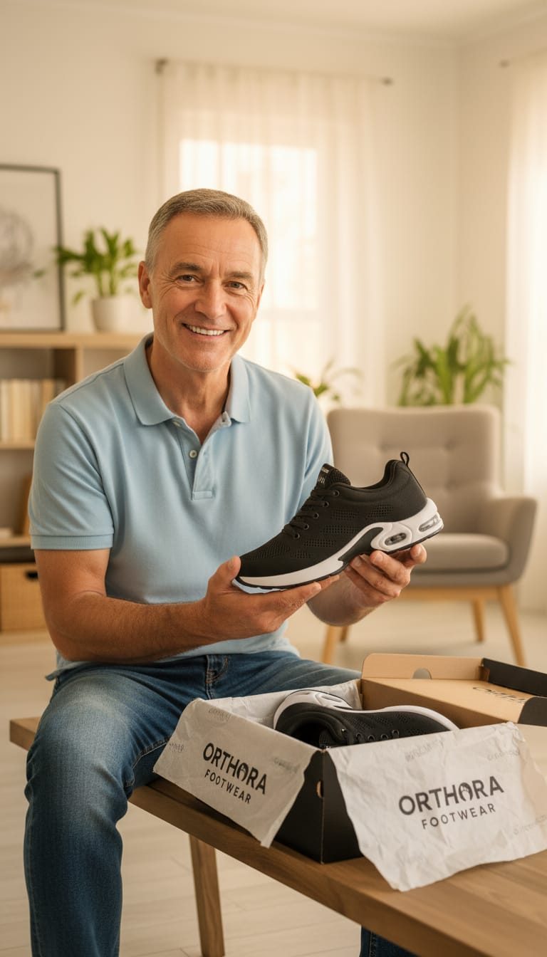 Customer photo review of OrthoCare™ - All-Day Comfort & Pain-Free Orthopedic Shoes + FREE Insoles (Unisex)