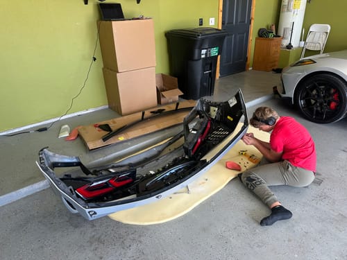 Customer photo review of Corvette C8 Stingray Rear Spoiler [5VM Package]