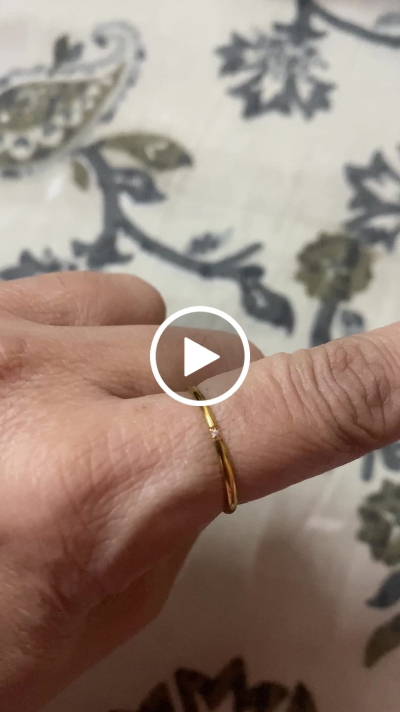 Customer video review of Smooth Thin Stacking Ring