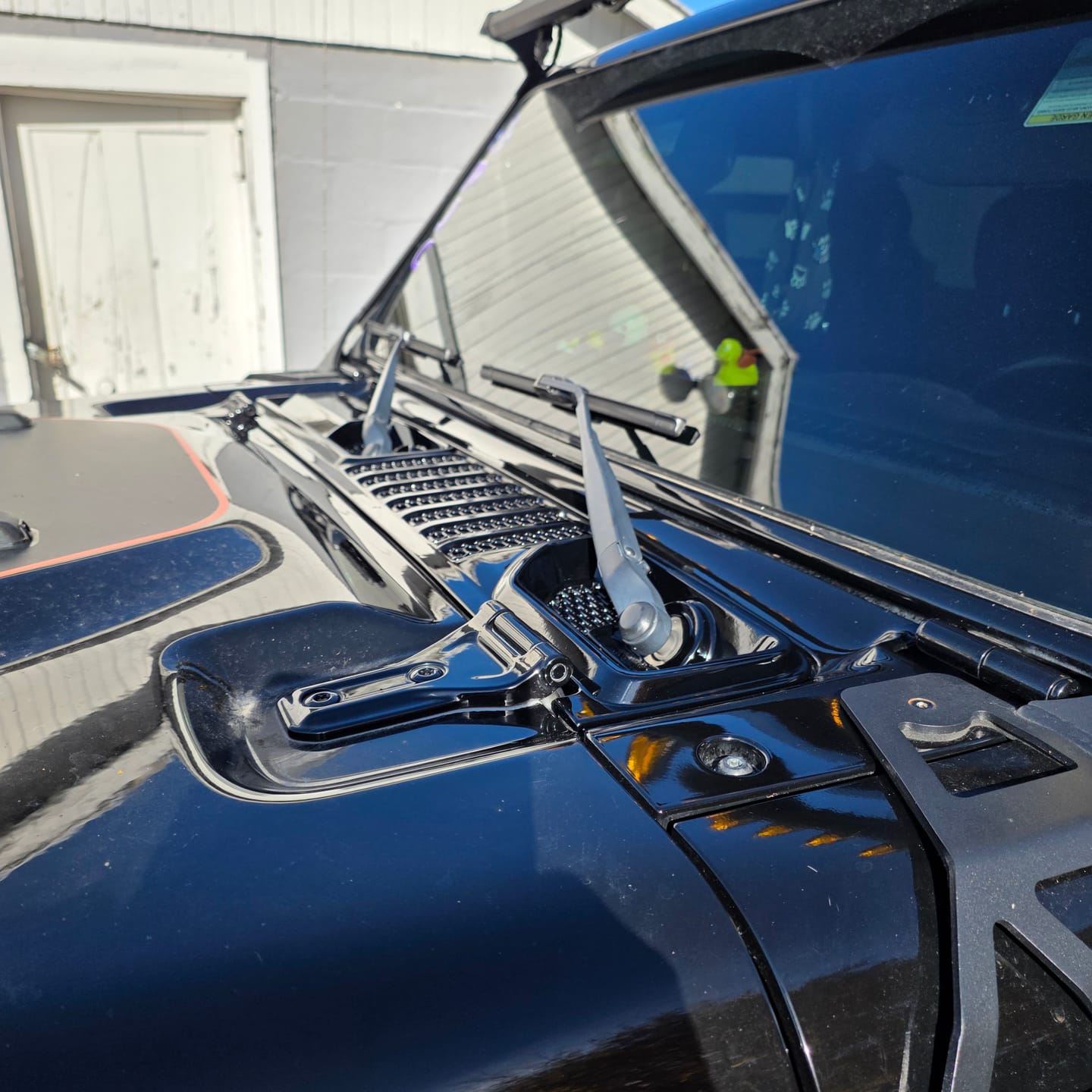 Customer photo review of OEM Cowl Wiper Panel Color Matched  JL JT 2018+  (14+Lead Time)