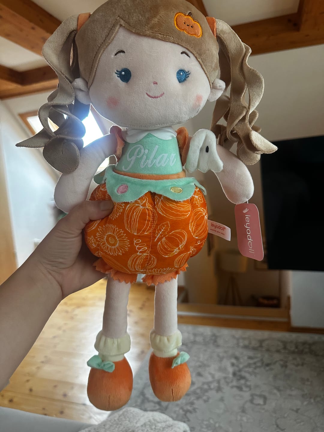 Customer photo review of Personalized Pumpkin Girl (…Boo…) - Halloween Special