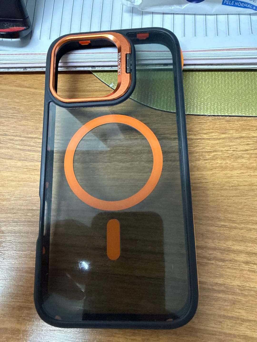 Customer photo review of LuxuryKase Matte Magnetic Cover Transparent Magsafe Kickstand Stand Phone Case For iPhone & Samsung Series