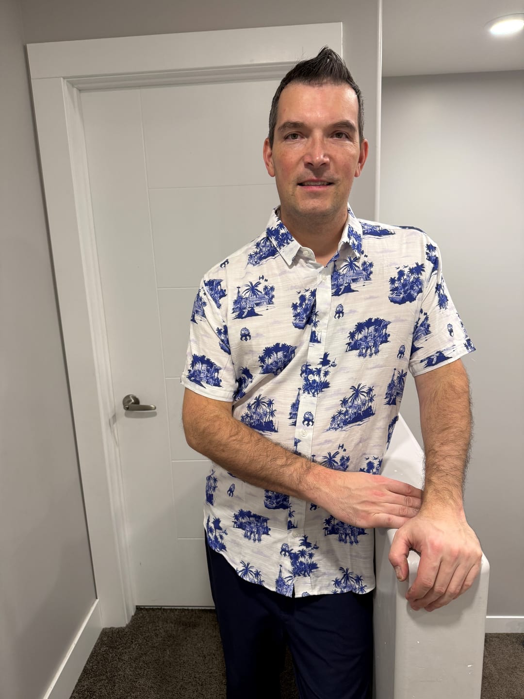 Customer photo review of Star Wars™ "Tide of the Battle" – Bamboo Short Sleeve Shirt