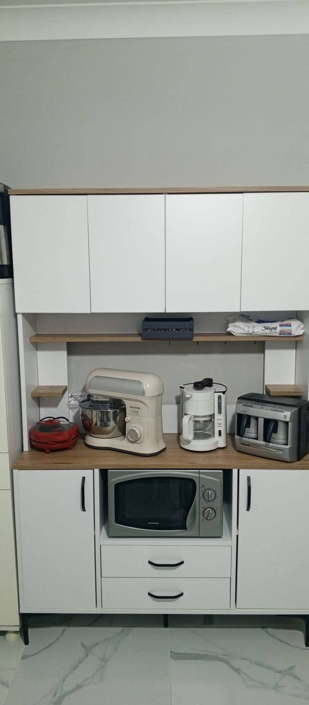 Customer photo review of Rani JE168 Çok Amaçlı Dolap 6 Kapaklı 2 Çekmeceli Kiler Mutfak Dolabı Beyaz - Sepet Ceviz