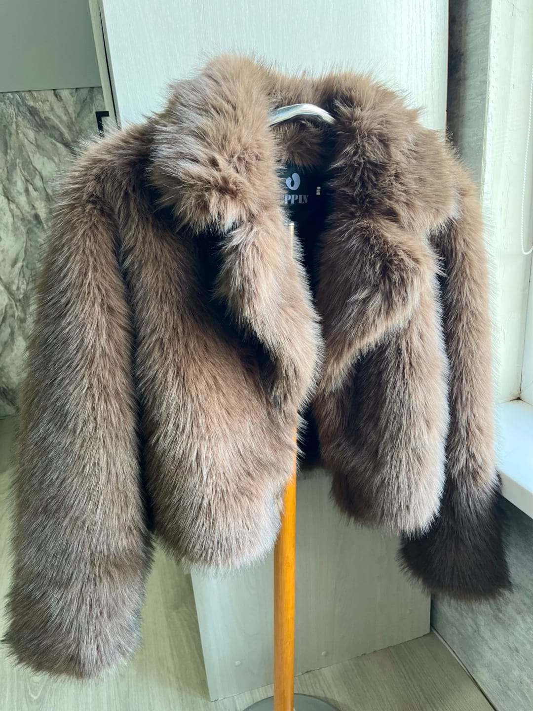 Customer photo review of Marian Faux Fur Coat