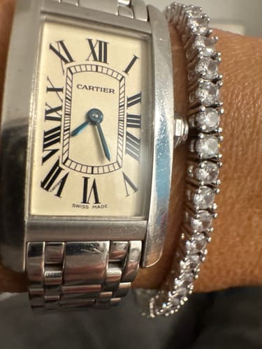 Customer photo review of Bracciale Tennis in Zirconi Bianchi