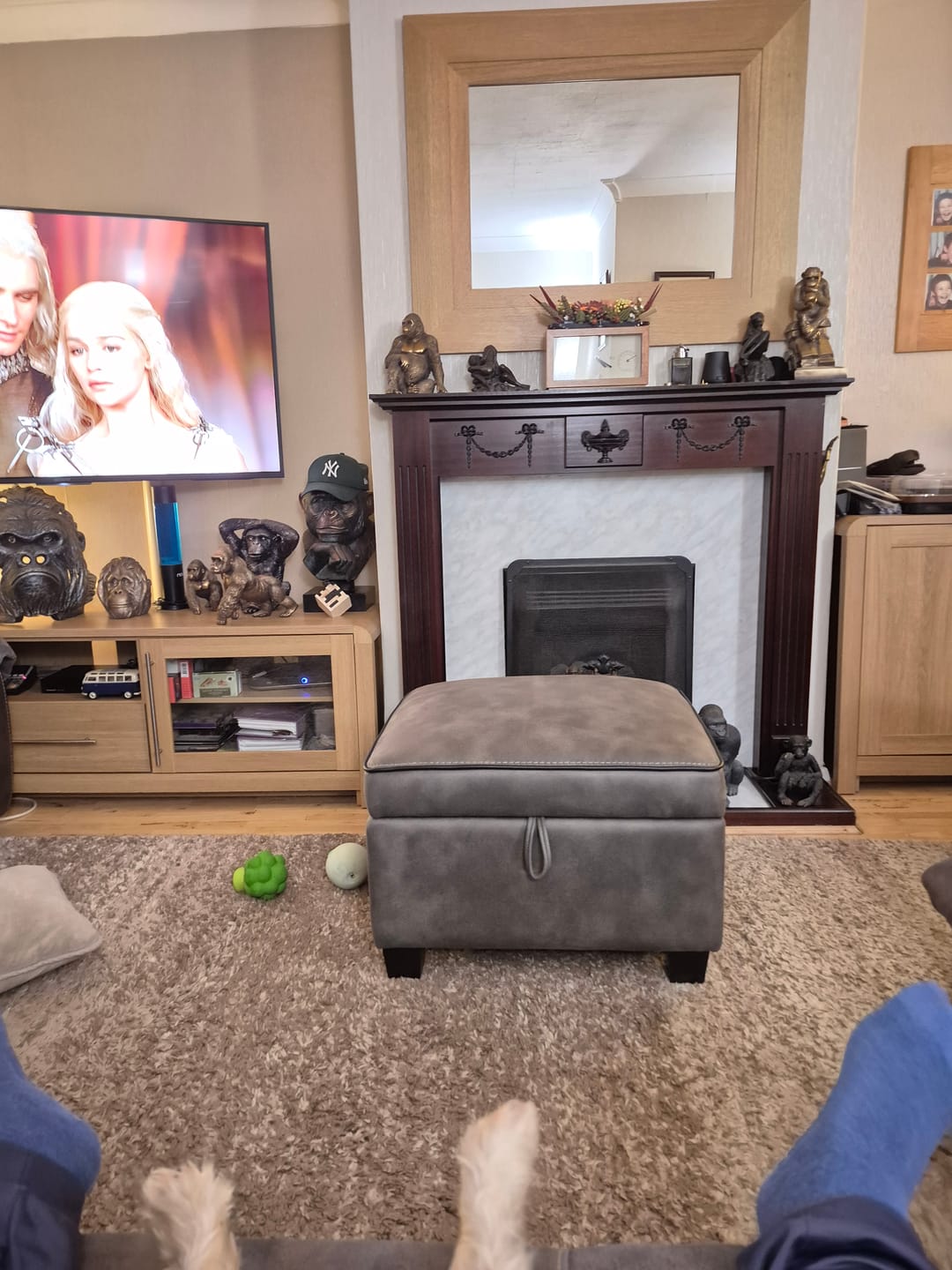 Customer photo review of Vinson Storage Footstool