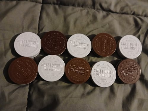 Customer photo review of Extra Strength Sweet Ginger Vapor Rub