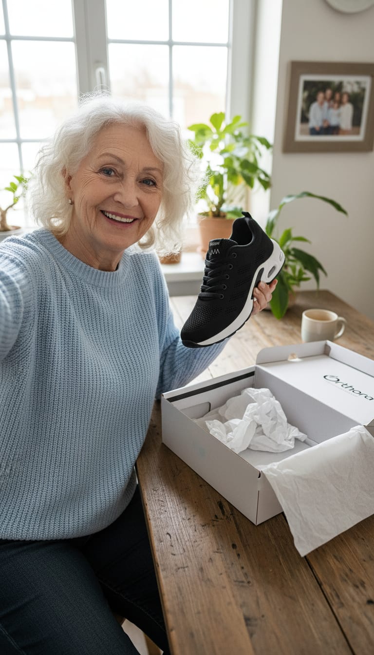 Customer photo review of OrthoCare™ - All-Day Comfort & Pain-Free Orthopedic Shoes + FREE Insoles (Unisex)