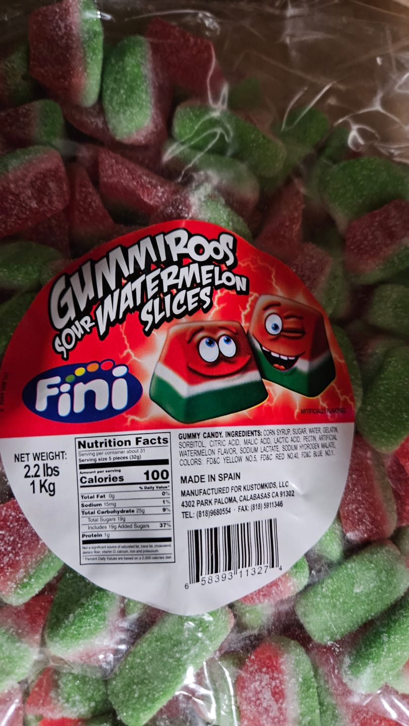 Customer photo review of Sour Watermelon Slices