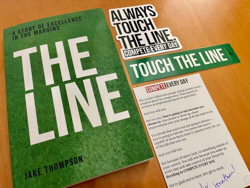 Customer photo review of (PREORDER) The Line: A Story of Excellence in the Margins