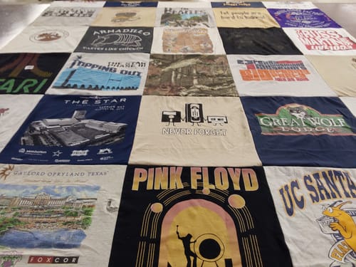 Customer photo review of Project Repat T-Shirt Quilt