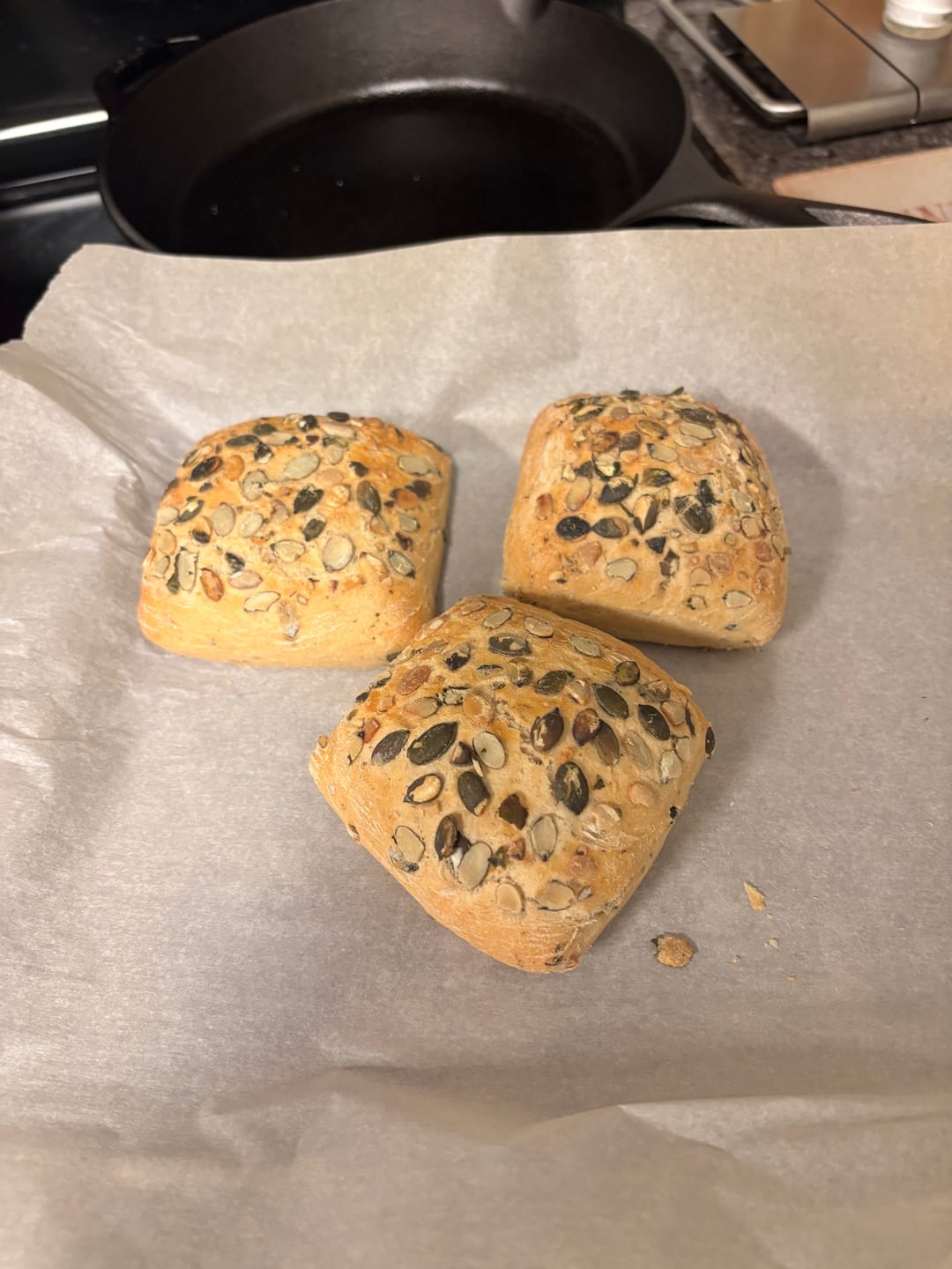 Customer photo review of Pumpkin Seed Rolls (5 pack)