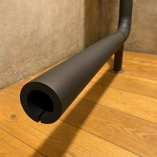 Customer photo review of Pipe Insulation Nitrile Foam Class O Black 89mm x 32mm x 2m