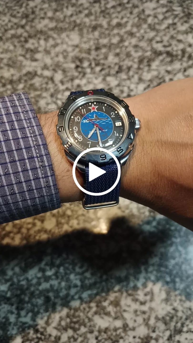 Customer video review of Reloj Vostok Komandirskie 921163 Automático Buceo Made in Russia 40 mm [EXCLUSIVO]