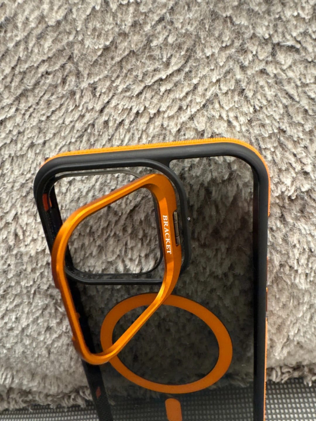 Customer photo review of LuxuryKase Matte Magnetic Cover Transparent Magsafe Kickstand Stand Phone Case For iPhone & Samsung Series
