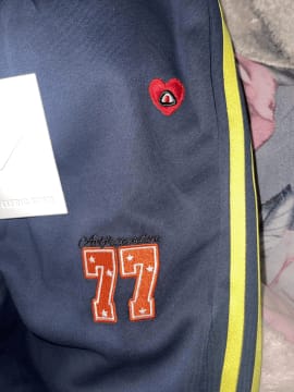 Customer photo review of Aelfric Eden Stripe Baggy Barrel Sweatpants