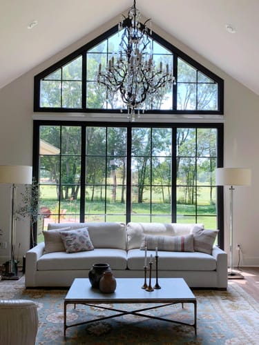 Customer photo review of Rocaco Iron & Crystal Round Chandelier