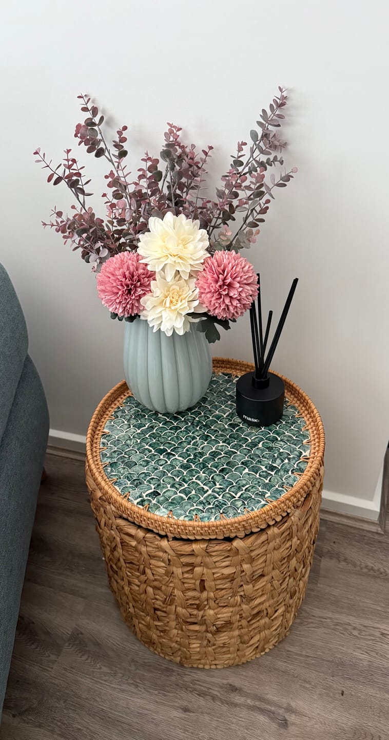Customer photo review of Sirena Large Rattan Tray