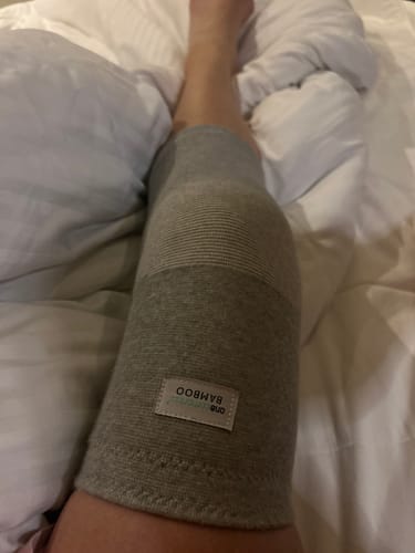 Customer photo review of Premium Bamboo Knee Sleeve (Single)