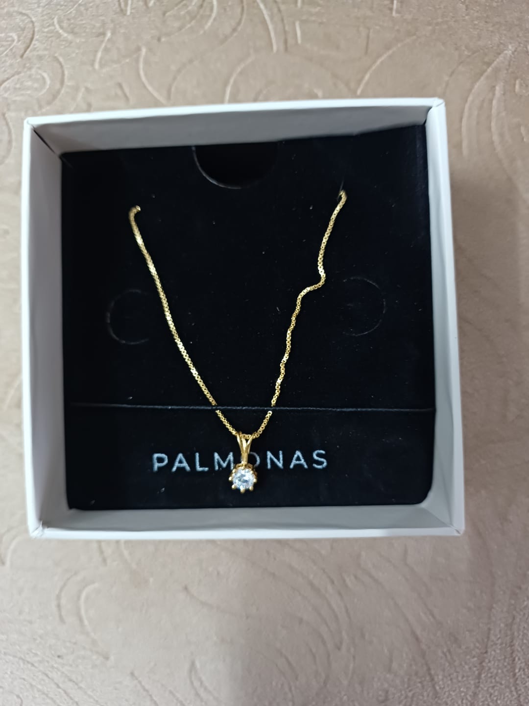 Customer photo review of Royal Solitaire Necklace