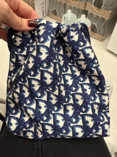 Customer photo review of CC Camellia Noir Vintage Scarf Drawstring Crossbody Bag