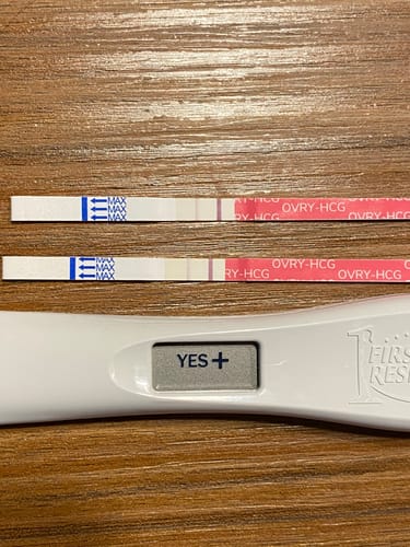 Customer photo review of Pregnancy Test Strips (Ultra-Sensitive)