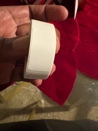 Customer photo review of Round Label Tape for D11, D110, D101