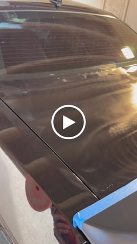Customer video review of HDO orange foam cutting/polishing pad