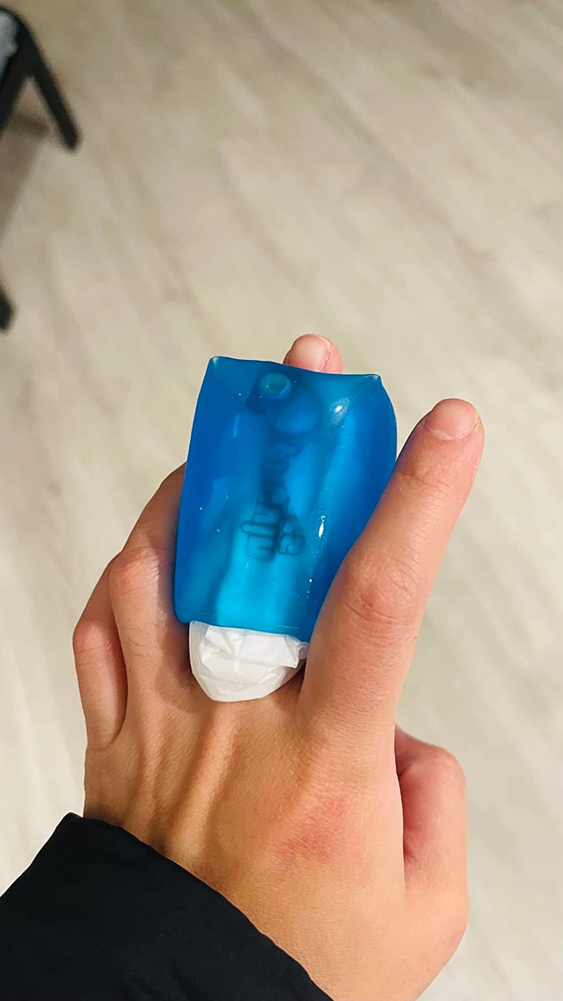 Customer photo review of Penguin Fingers Cold Compression Gel Packs for Fingers and Toes