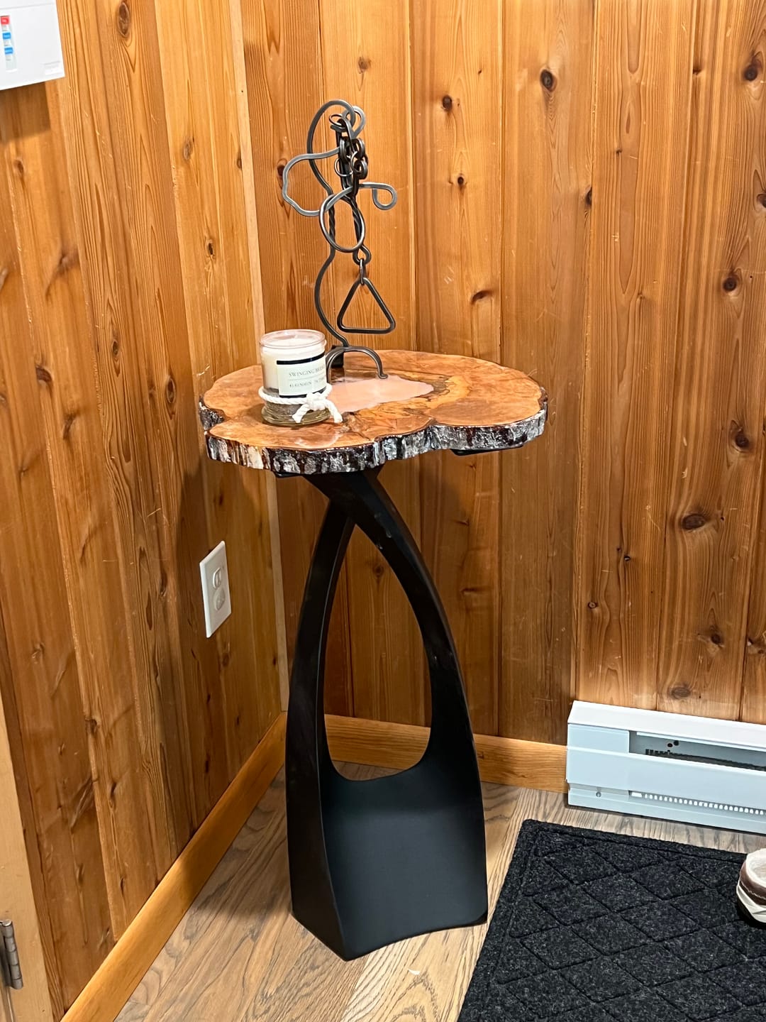 Customer photo review of Desk Legs 501 Snello 28.2" H Metal Handmade Modern Table Legs