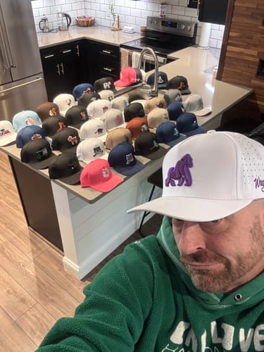 Customer photo review of Grape Ape Hat