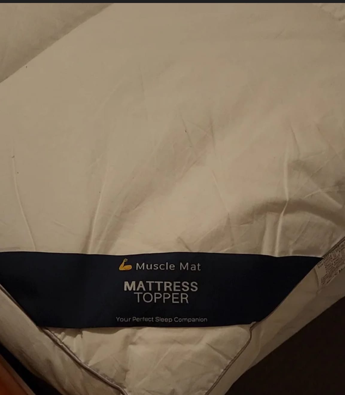 Customer photo review of Muscle Mat Luxury Mattress Topper