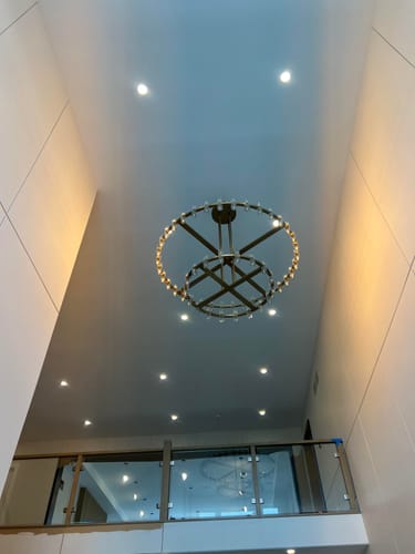 Customer photo review of Gearra LED Round Two-Tier Chandelier