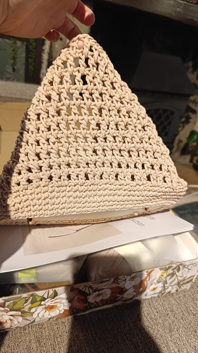 Customer photo review of CrochetPark™ Haven Hobo crochet kit