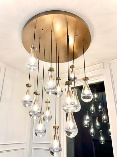 Customer photo review of Rainfall Round Chandelier