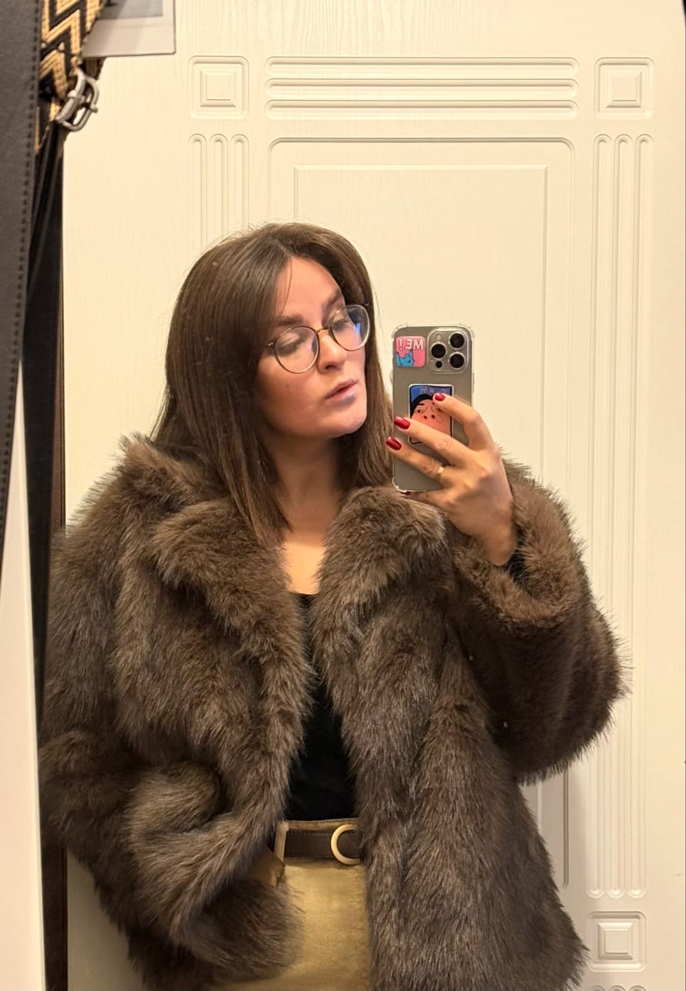 Customer photo review of Marian Faux Fur Coat