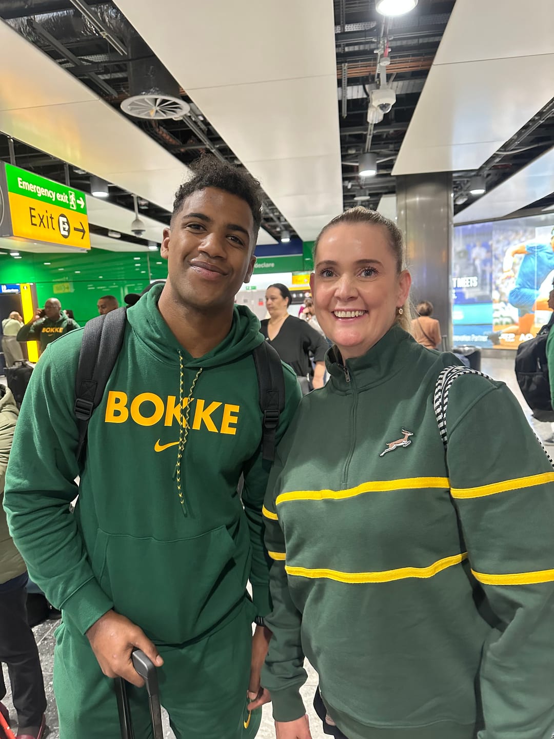 Customer photo review of Springboks Classic Hoop Quarter Zip-OS Green